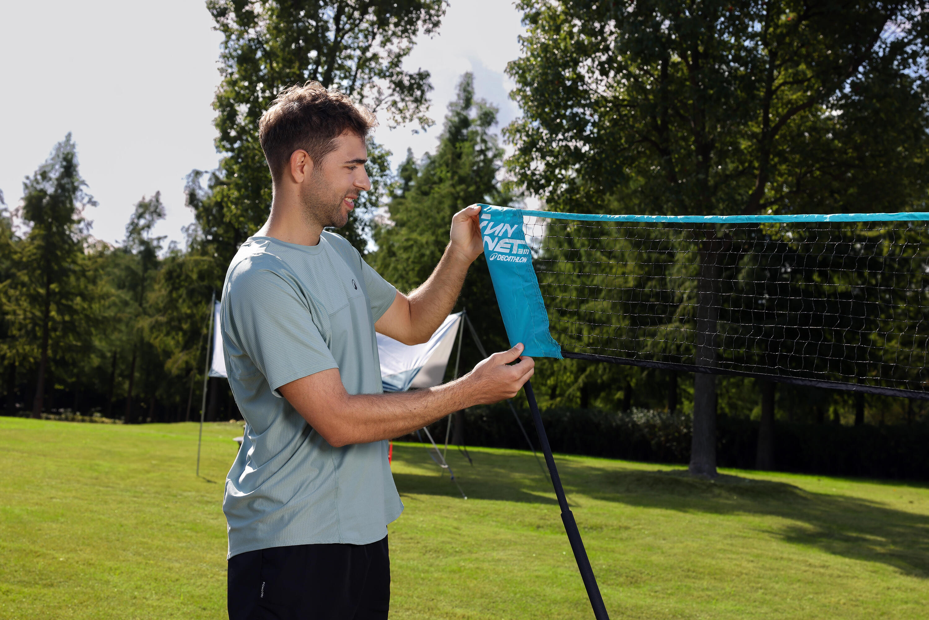 Badminton equipment for play
