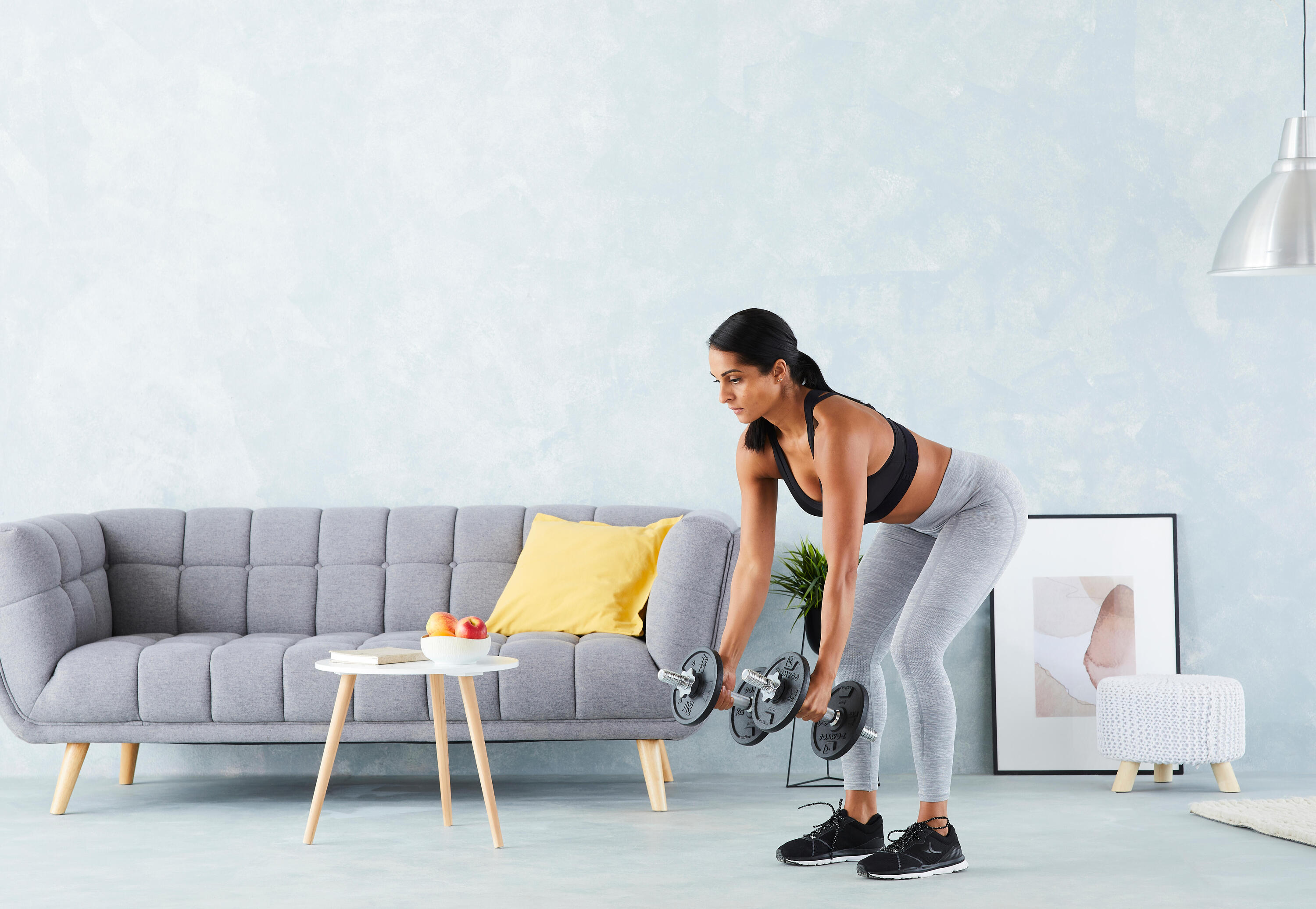 Dumbbell set with multiple weights