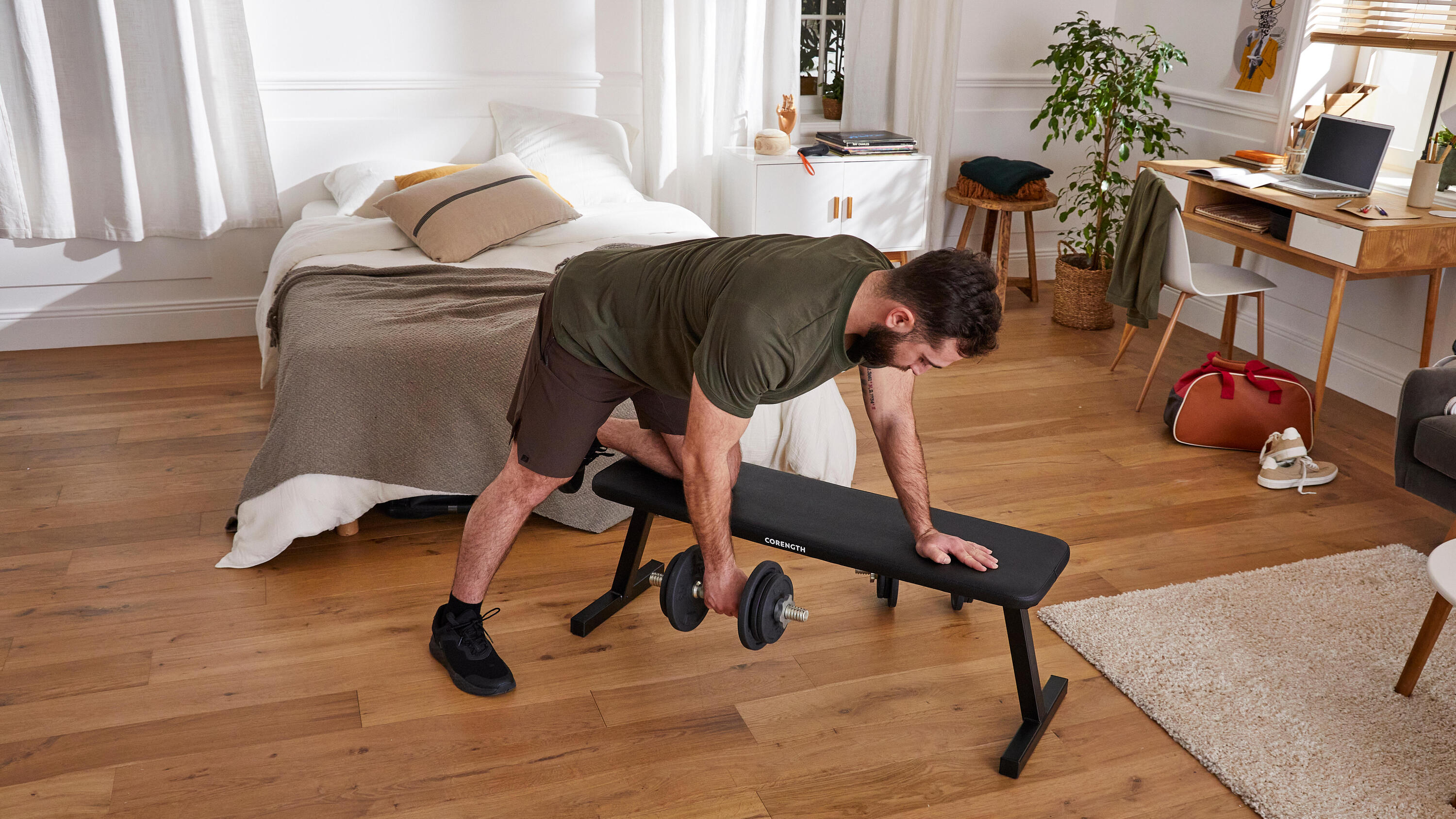 Weight bench for home gym setups