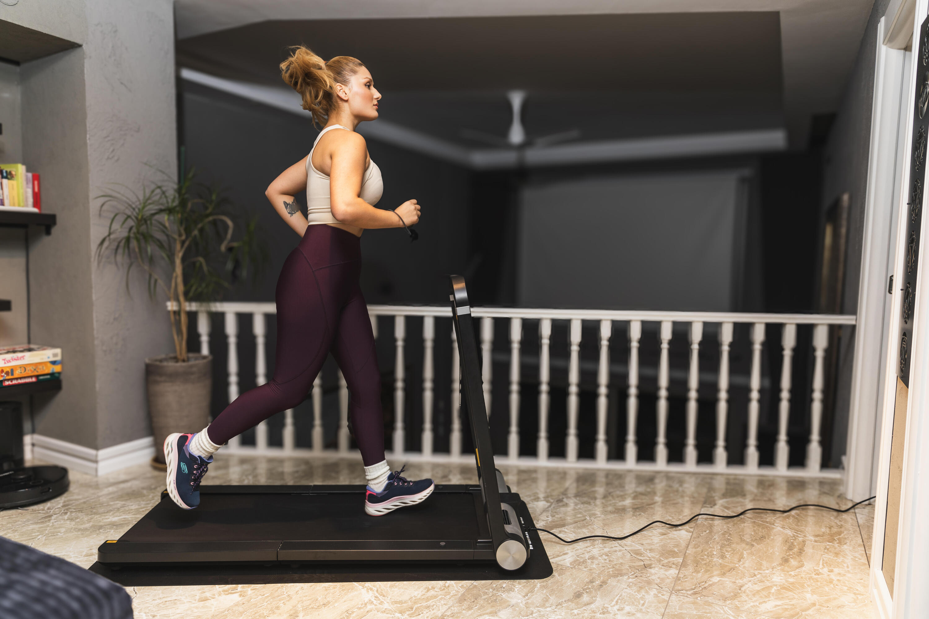 Electric walking pad for home use